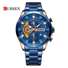 CURREN - Reloj Cronografo 8402 Para Hombre - Azul