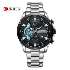 CURREN - Reloj Cronografo 8402 Para Hombre - Plateado