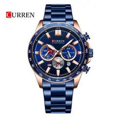 CURREN - Reloj Cronografo 8418 Para Hombre - Azul