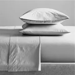 CASATUA - Juego Sabanas Rosewood 300 Hilos 100% Algodon Doble - Gris