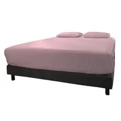 GENERICO - FORRO COLCHON DE CAMA DOBLE SUAVIPLAST C4 ROSADO