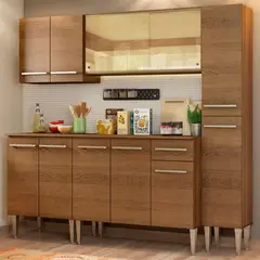 MADESA - Cocina Integral Emilly West 2.00 Metros Marrón