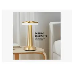 INNOVA - Lámpara De Mesa Led Recargable Táctil USB Aluminio Luz Decorativa