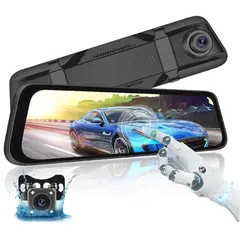 GENERICO - Espejo Retrovisor Con Cámara Táctil 966 Inch Dvr 1080p P2
