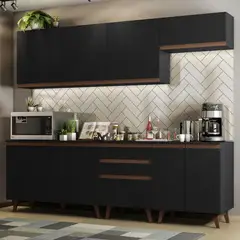 MADESA - Cocina Integral Reims 2.50 m con Encimera Negro 01