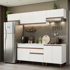 MADESA - Cocina Integral Reims 2.60 m con Encimera Blanco 10