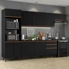 MADESA - Cocina Integral Reims 3.20 m con Encimera Negro 01