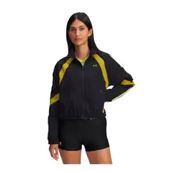 UNDER ARMOUR - Chaqueta Mujer ICON CRINKLE JACKET Negro