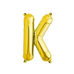 GENERICO - Globo Metalizado Letra K Dorado 17 Pulgadas