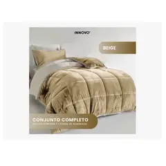 INNOVA - Cubre Cama Cubrelecho Sencilla Reversible Ovejero Suave Doble Faz