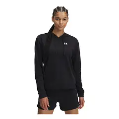 UNDER ARMOUR - Buzo Mujer RIVAL TERRY HOODIE Negro