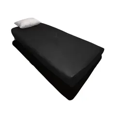 GENERICO - FORRO COLCHON DE CAMA SENCILLA PLASTITEX C6 NEGRO