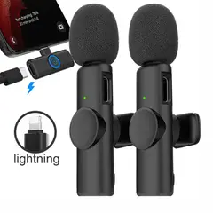 COLME TECHNOLOGY HOME - Microfono De Solapa Inalambrico lLightning Doble Transmisor F4