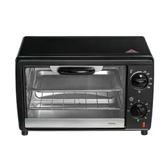 TEZZIO - Horno Tostador Eléctrico 12 Litros Compacto - Color negro