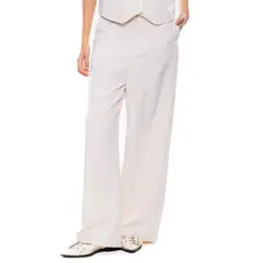 COLOR BLUE - Pantalón High Waist Tipo Sastre