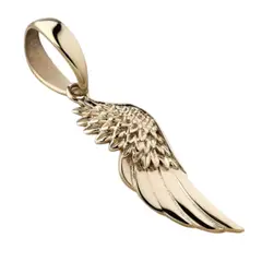 GLEAM GOLD - Dije Charm Unisex en Forma de Ala en Oro Laminado 18K