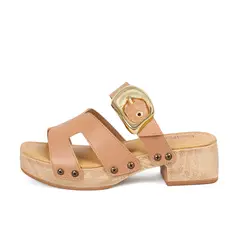 BEIRA RIO - SANDALIA PLATAFORMA NUDE DORADO