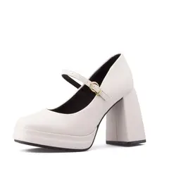 BEIRA RIO - TACON ALTO PLATAFORMA MARFIL DORADO