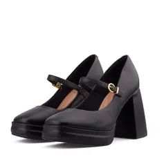 BEIRA RIO - TACON ALTO PLATAFORMA NEGRO DORADO