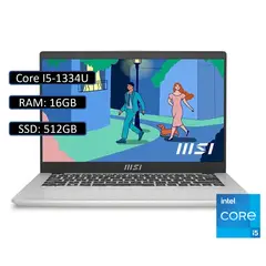 MSI - PORTATIL Modern 13 Intel Core i5-1334U / RAM 16 GB DDR4/ SSD 512GB/ 13.3 Pulgadas