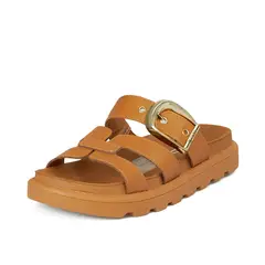VIZZANO - SANDALIA PLANA CAMEL DORADO
