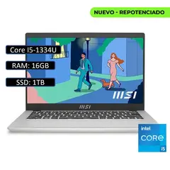 MSI - PORTATIL MODERN 13 Intel Core i3 1315U 16GB RAM 1TB SSD 13.3″