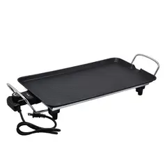 TEZZIO - Parrilla Eléctrica 1500W Antiadherente