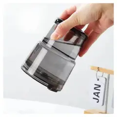 GRUPO B - Vaso De Vidrio Portátil Con Pitillo Y Tapa Sellada