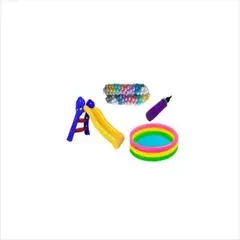 INTEX - Combo Piscina Infantil 147Cm+ Rodadero Niño+100 Pelotas Colores Pastel