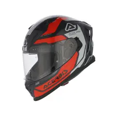 ACERBIS - CASCO X-WAY GRAPHIC NARANJA GRIS TALLA L