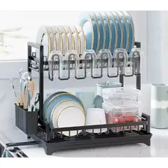 GENERICO - Organizador escurridor de loza con tapa 85 CMS