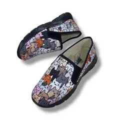 XIAN SHOES - Tenis Ultralivianos Mujer gatos total suela negra