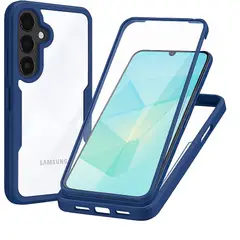 GENERICO - Estuche Protector Funda 2 En 1 Full 360 Para Samsung A36 / A56 Azul