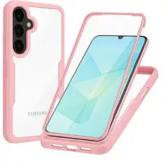 GENERICO - Estuche Protector Funda 2 En 1 Full 360 Para Samsung A36 / A56 Rosa
