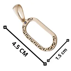 GLEAM GOLD - Dije Unisex Hércules En Oro Laminado 18 Kilates