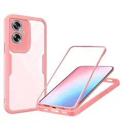 GENERICO - Estuche Protector Case Funda 2 En 1 Full 360 Para OPPO A79 Rosa