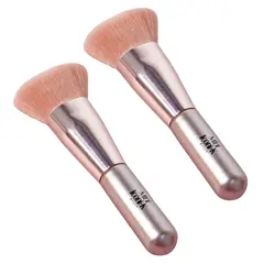 GENERICO - Brocha Mini Maquillaje Preciso Difumina Sin Marcas Set X2