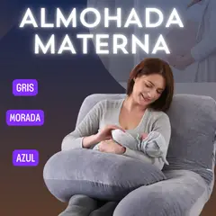 DORMIALMOHADA - ALMOHADA DE DESCANSO PARA EMBARAZADAS COLOR GRIS