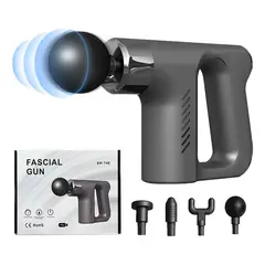 GENERICO - Masajeador Muscular Inalámbrico Facial Gun Pistola Corporal