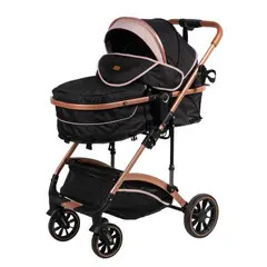 EBABY - Coche Para Bebe Moisés Plegable Extra Acolchado
