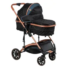 EBABY - Coche Para Bebe Moisés Plegable Extra Acolchado