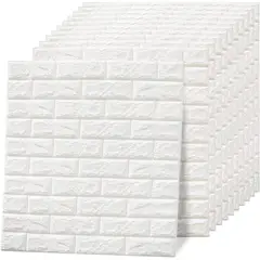 DCVS PRO TECH APPAREL - Lámina 3d Panel Autoadhesivo Pegatina Blanca Para Pared X 30und