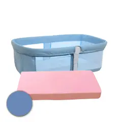 GENERICO - Protector de Colchón Cuna Moisés Suaviplast C4 Azul francés