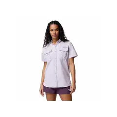COLUMBIA - Camisa Mujer WOMENS BAHAMA II SS Lavanda