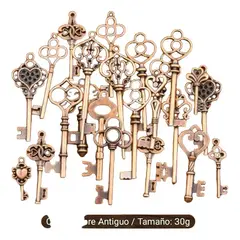 USA - Llave Antigua En Cobre Tallado Importada