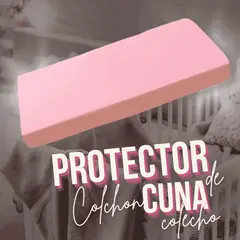 GENERICO - Protector Colchón Cuna Corral Colecho Suaviplast Azul oscuro