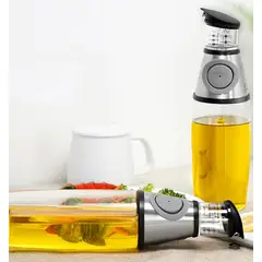 GENERICO - DISPENSADOR DE ACEITE Y VINAGRE BOTELLA SPRAY MEDIDOR