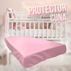 GENERICO - Protector de Colchón para Cuna Bebés Suaviplast C4 Rosado