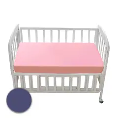 GENERICO - Protector Colchón para Cama Cuna Suaviplast C4 Azul Oscuro