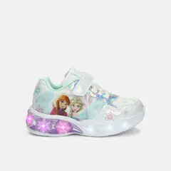 DISNEY - Tenis Con Luces Para Niña Licenses Blanco Ultramar First Step Girls 1 +